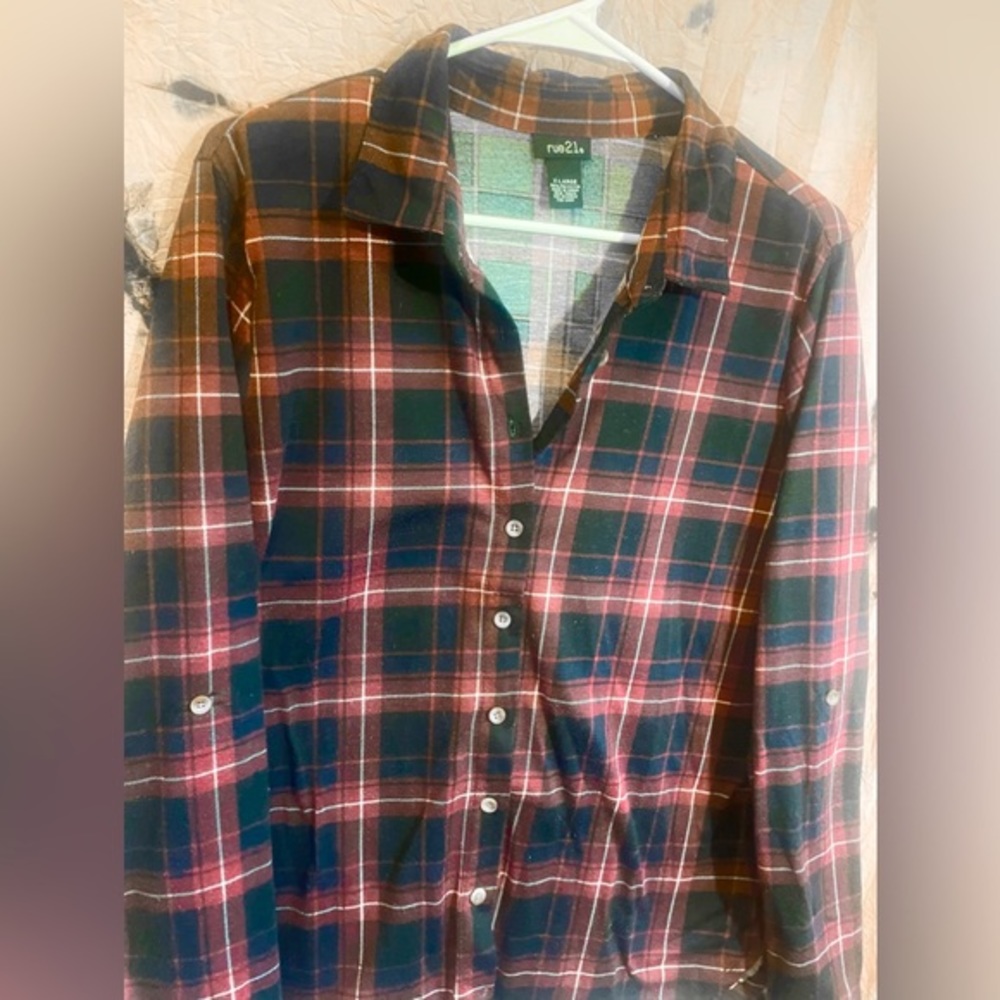 XL Plaid Womens Flannel